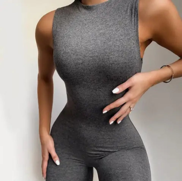 Sleeveless Body Suit Long Bottoms