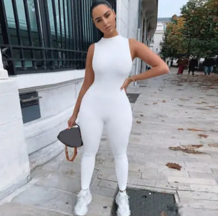 Sleeveless Body Suit Long Bottoms