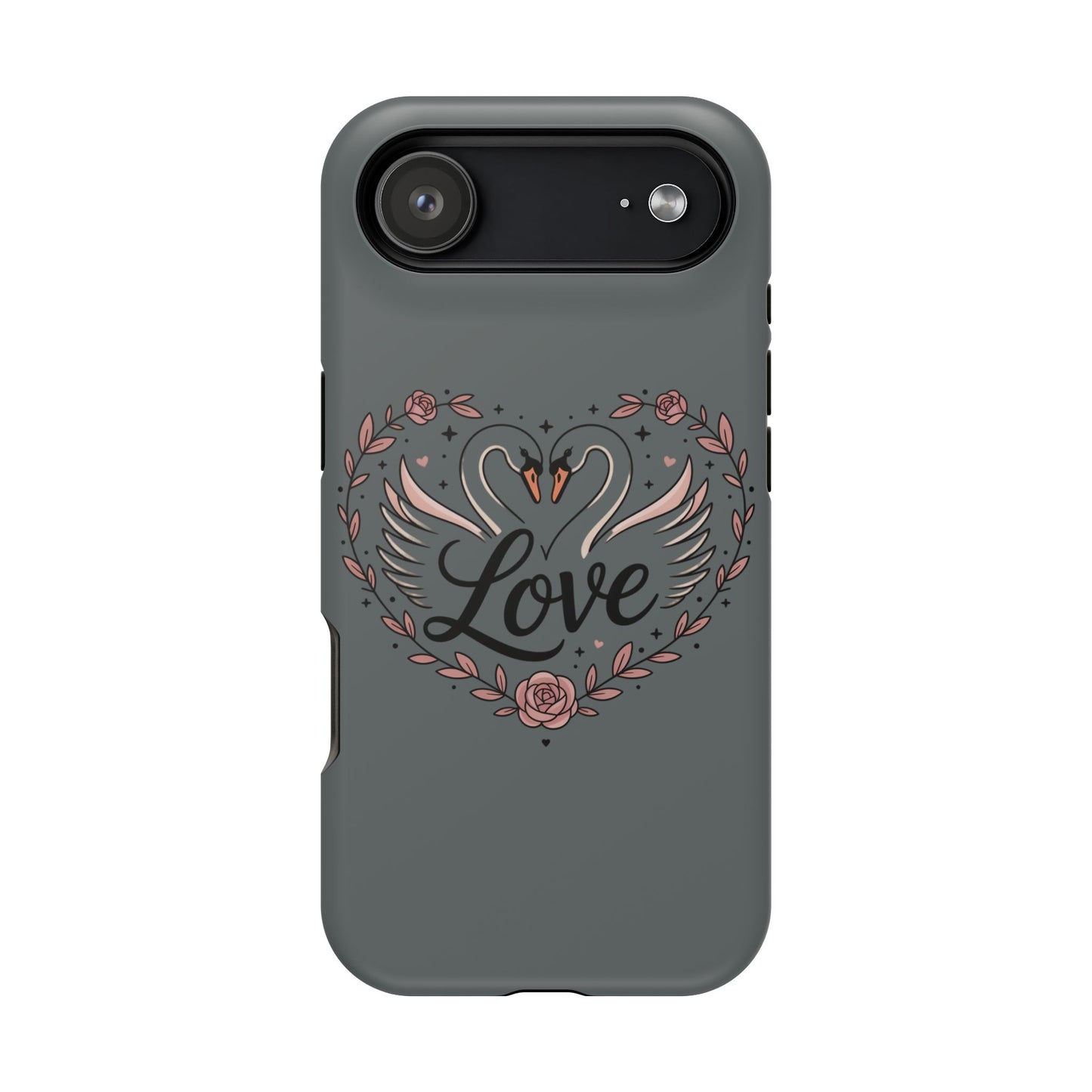 Phone Case — Romantic Swan 'Love' Impact-Resistant Protective Case