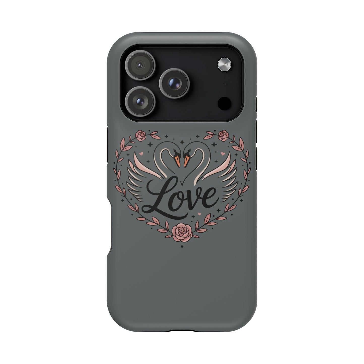 Phone Case — Romantic Swan 'Love' Impact-Resistant Protective Case
