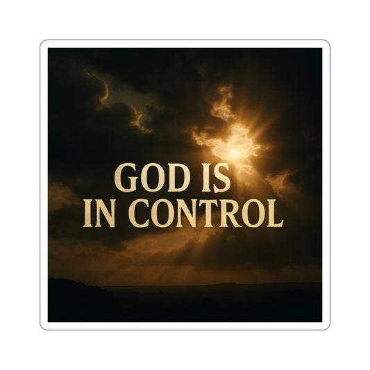 Religious Stickers - God is in Control