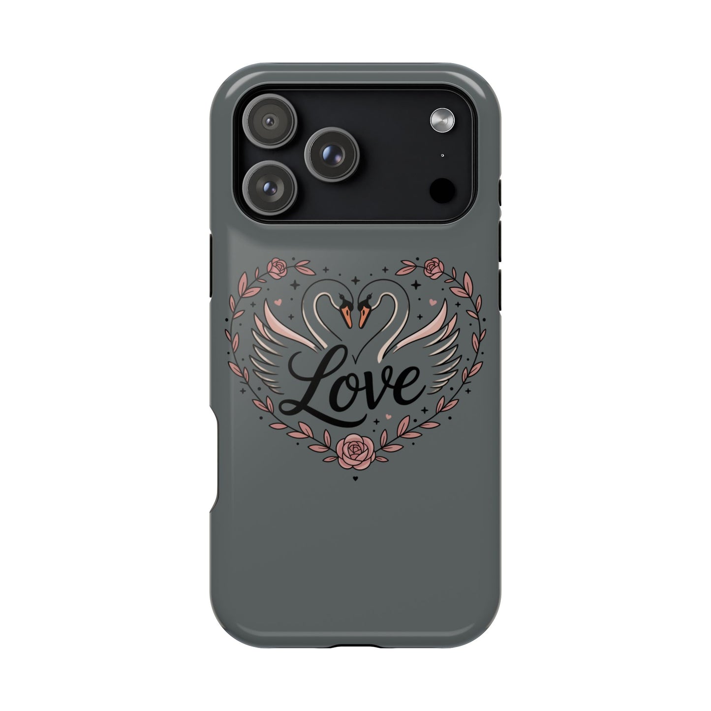 Phone Case — Romantic Swan 'Love' Impact-Resistant Protective Case