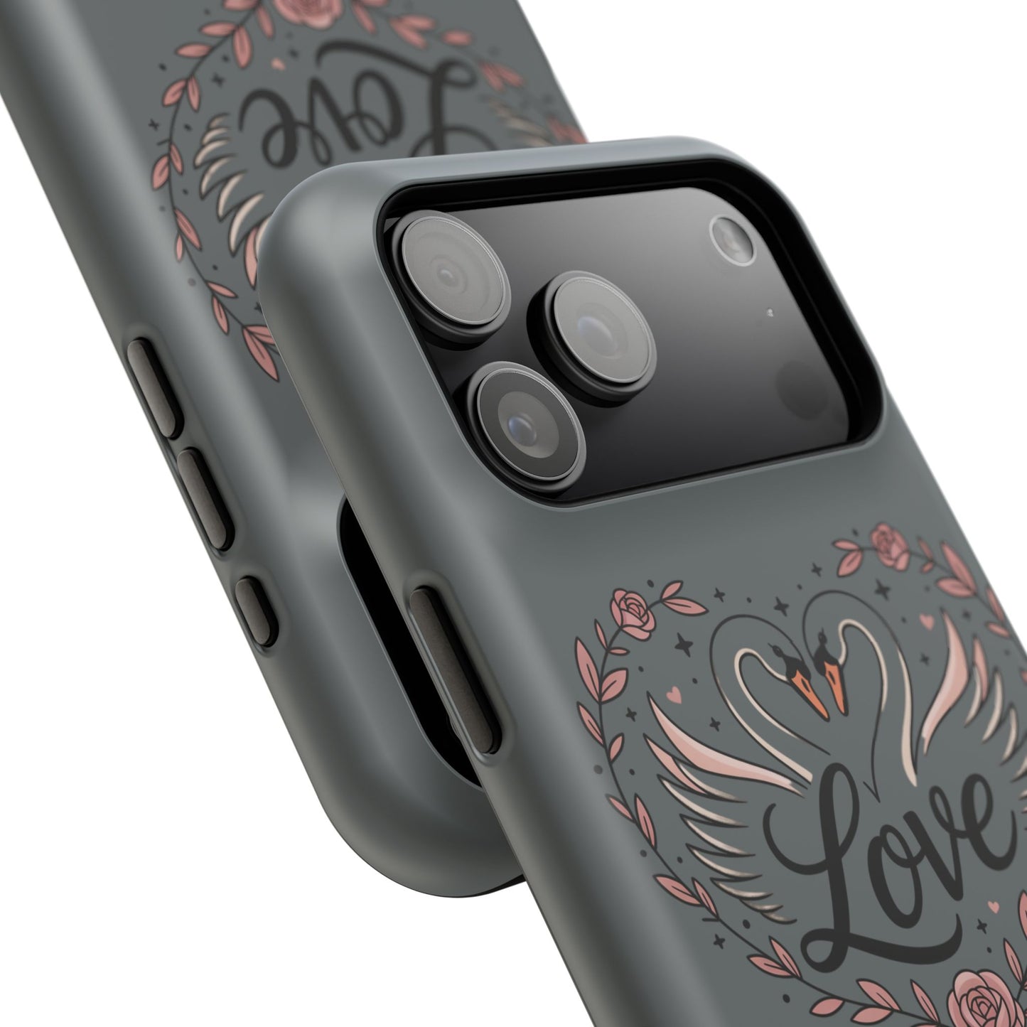 Phone Case — Romantic Swan 'Love' Impact-Resistant Protective Case