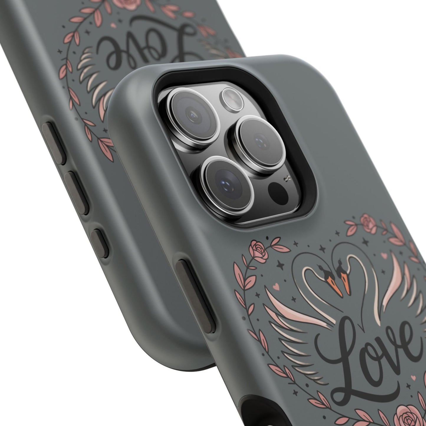 Phone Case — Romantic Swan 'Love' Impact-Resistant Protective Case