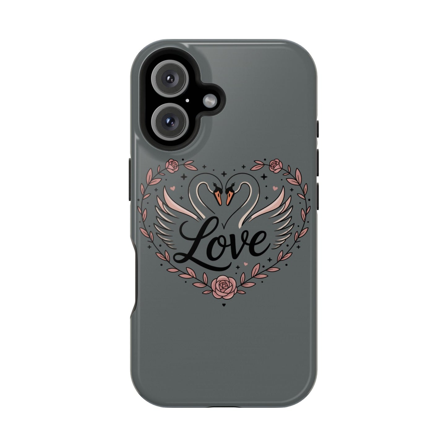 Phone Case — Romantic Swan 'Love' Impact-Resistant Protective Case