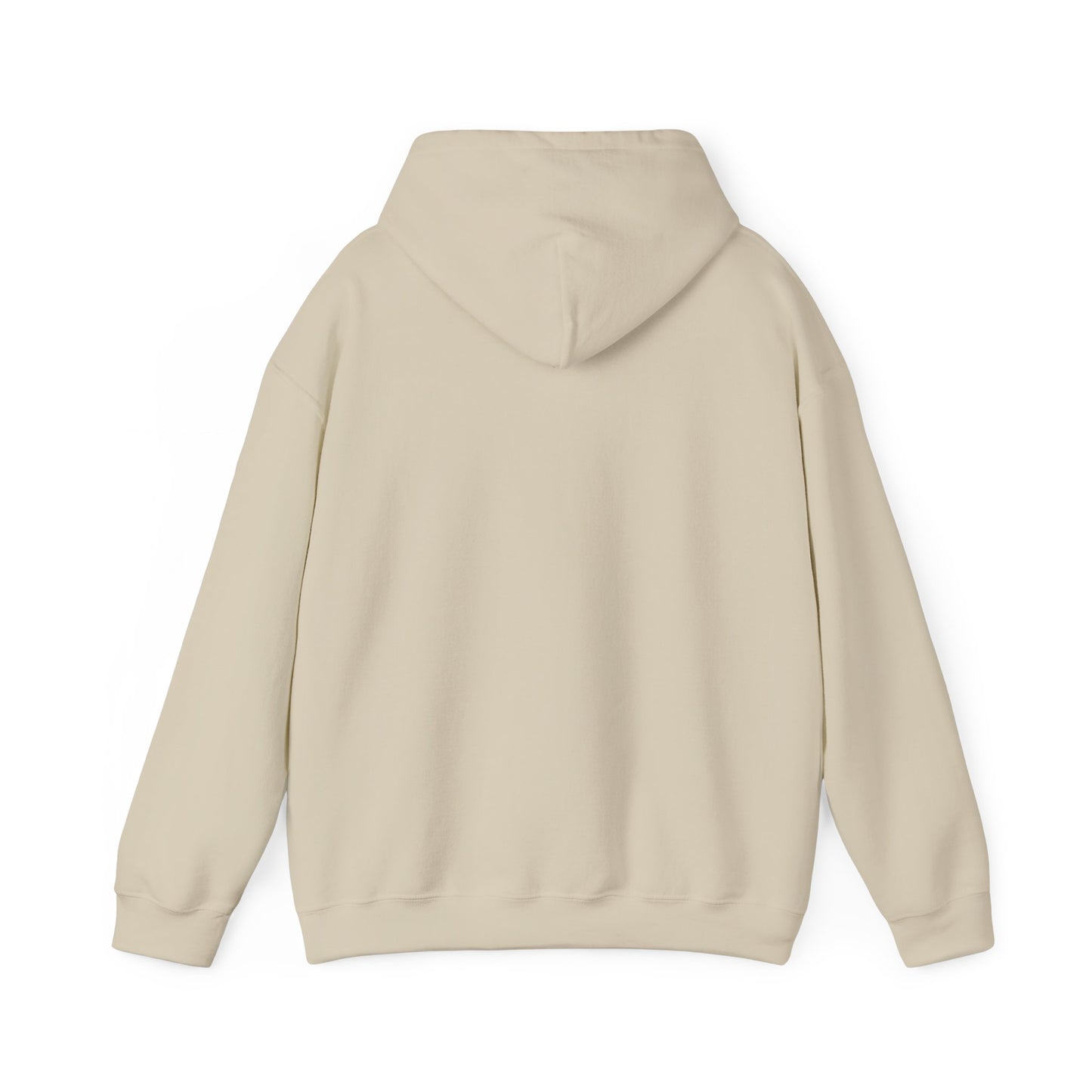 No Replicas Beige Hoodie — "No Replicas" Graphic Hooded Sweatshirt