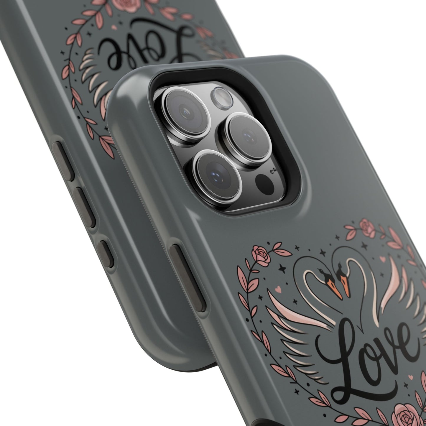 Phone Case — Romantic Swan 'Love' Impact-Resistant Protective Case