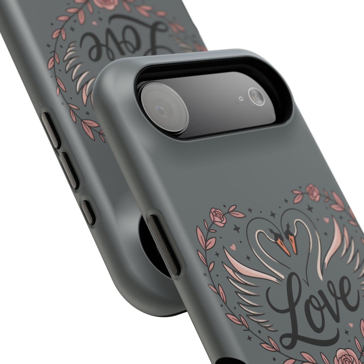 Phone Case — Romantic Swan 'Love' Impact-Resistant Protective Case