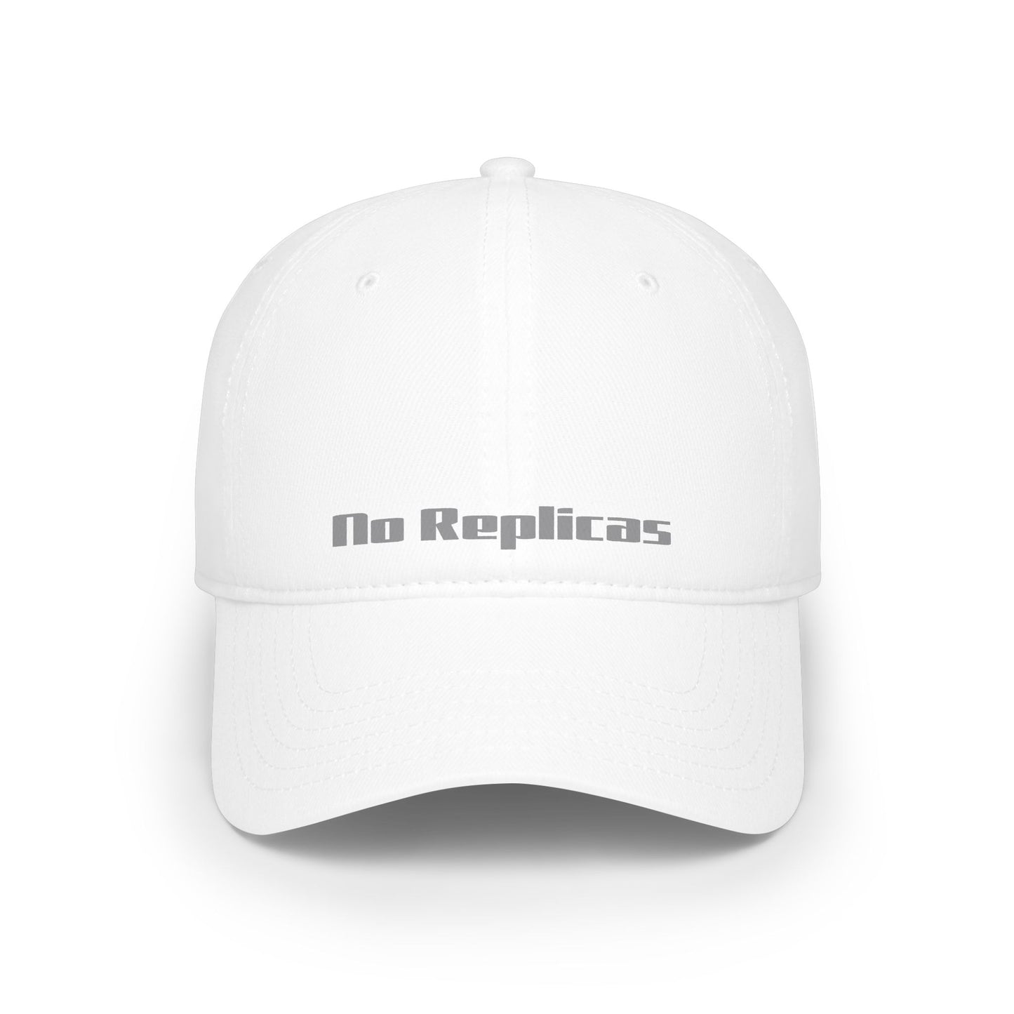 No Replicas Low Profile Baseball Cap — Minimalist Streetwear Hat