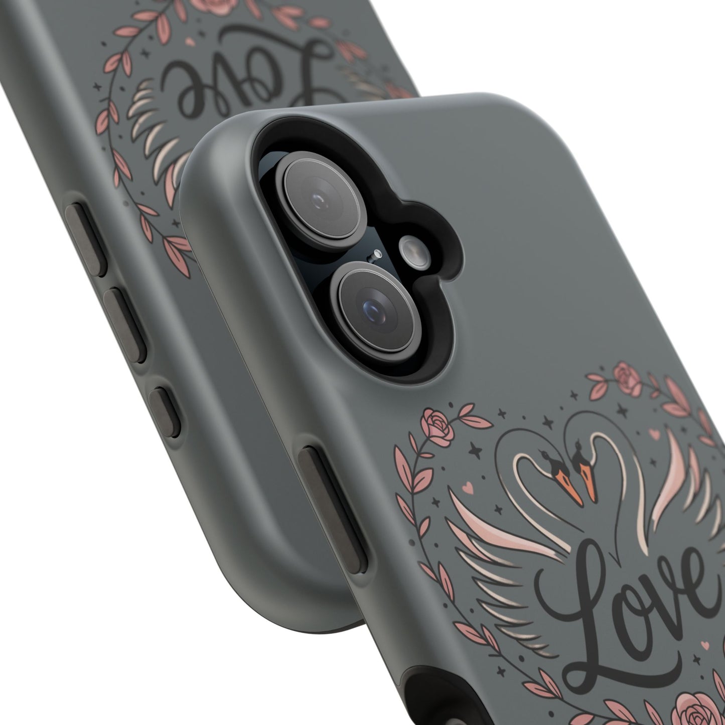 Phone Case — Romantic Swan 'Love' Impact-Resistant Protective Case