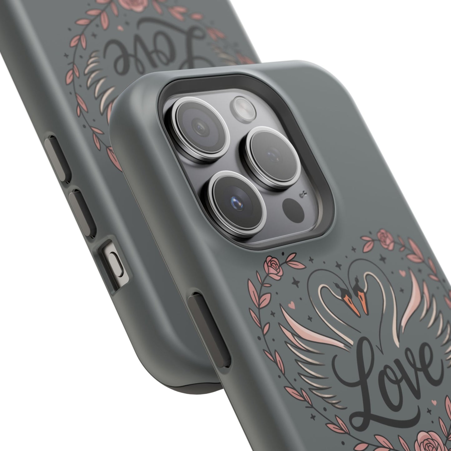 Phone Case — Romantic Swan 'Love' Impact-Resistant Protective Case