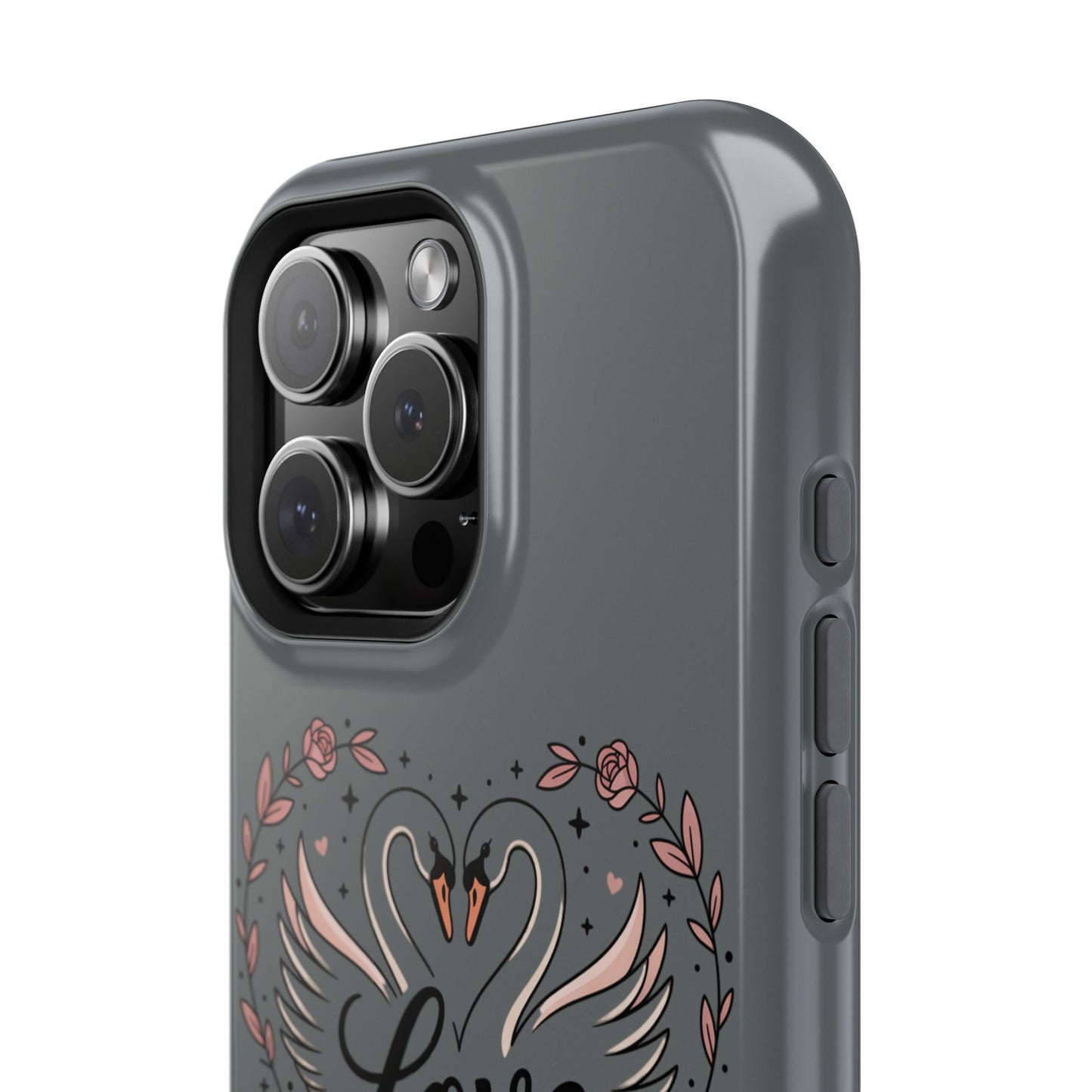 Phone Case — Romantic Swan 'Love' Impact-Resistant Protective Case