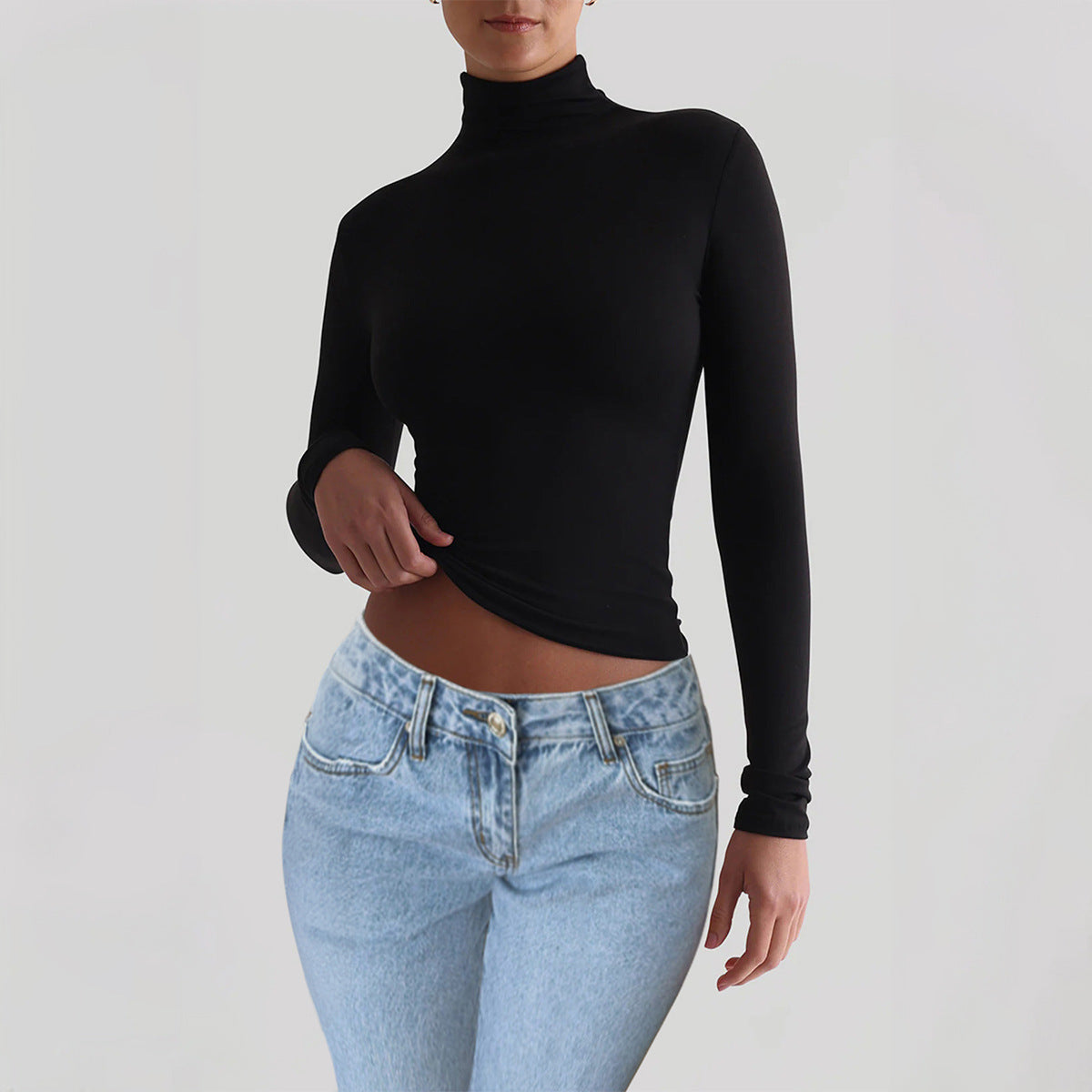 Turtleneck T-shirt Long-sleeved Pullover