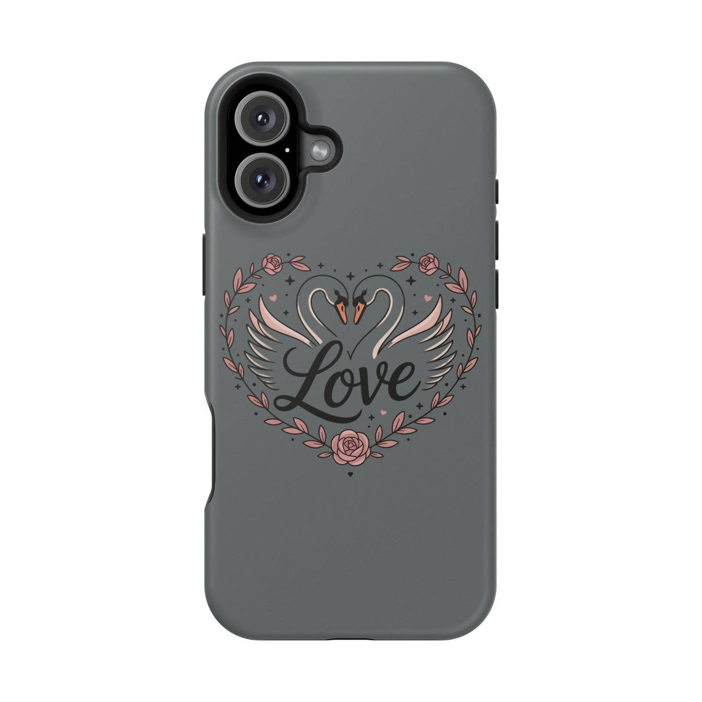 Phone Case — Romantic Swan 'Love' Impact-Resistant Protective Case