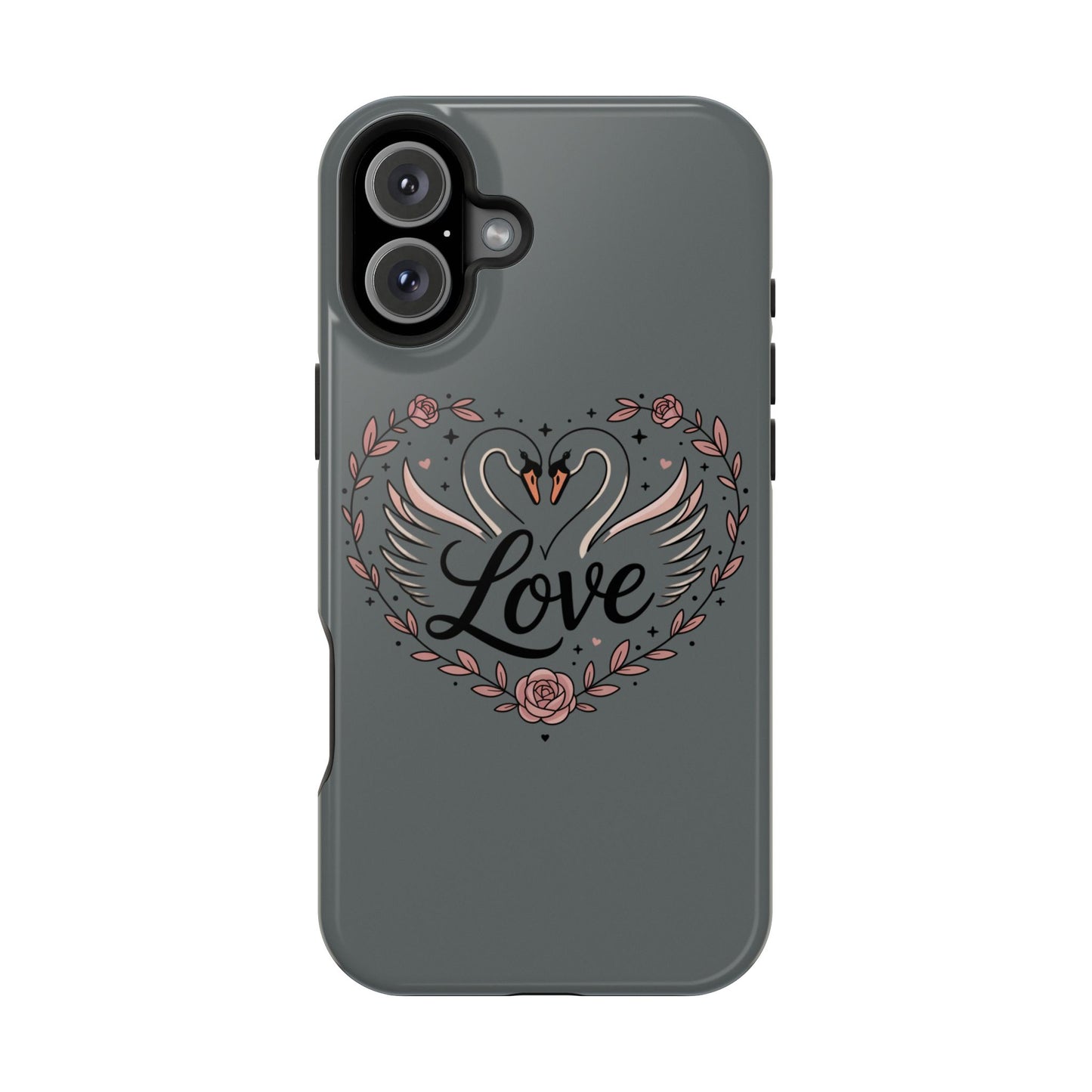 Phone Case — Romantic Swan 'Love' Impact-Resistant Protective Case