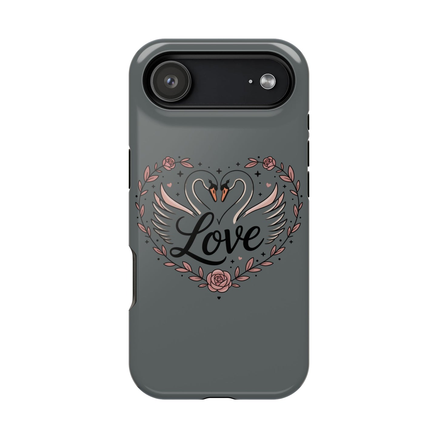 Phone Case — Romantic Swan 'Love' Impact-Resistant Protective Case