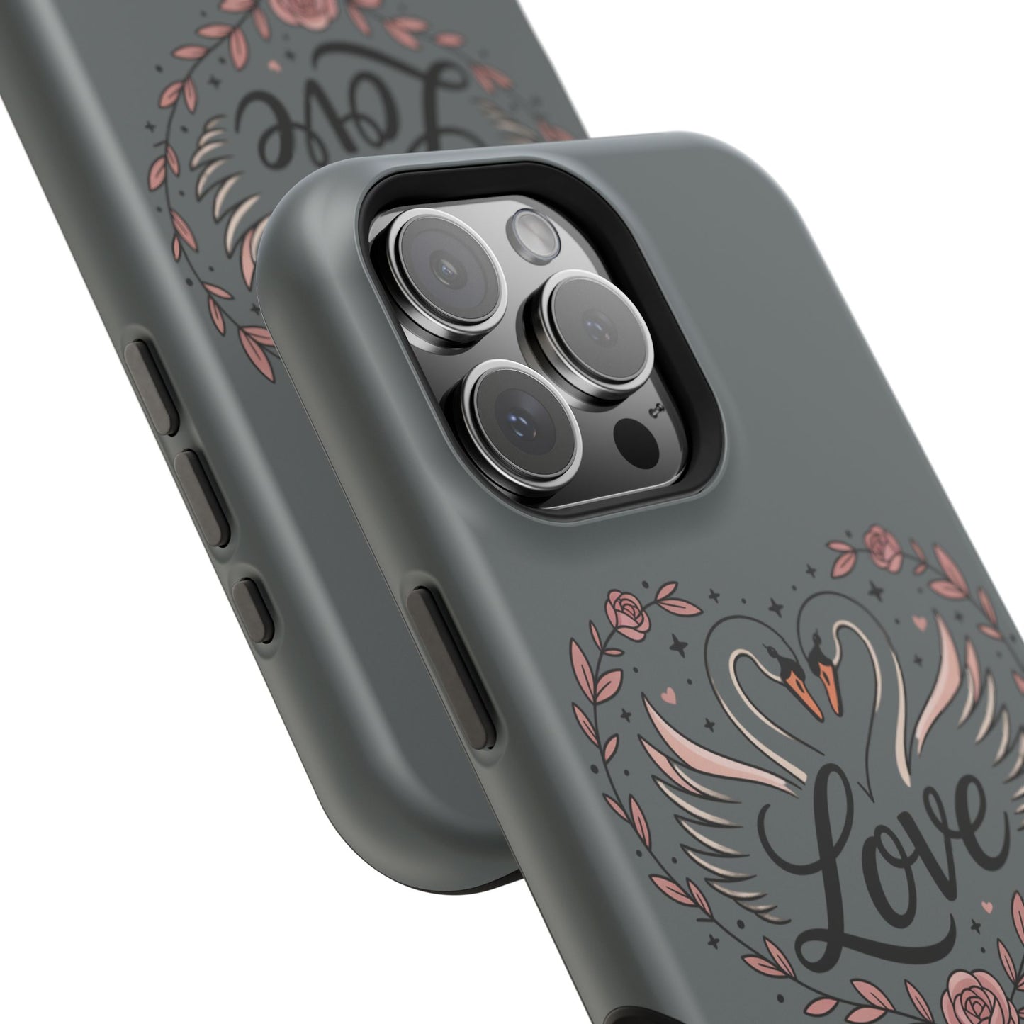 Phone Case — Romantic Swan 'Love' Impact-Resistant Protective Case