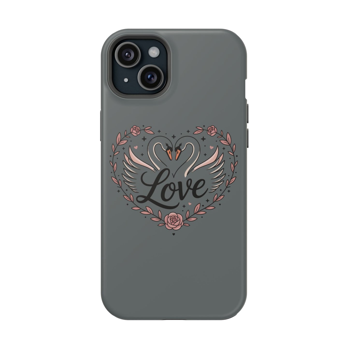 Phone Case — Romantic Swan 'Love' Impact-Resistant Protective Case