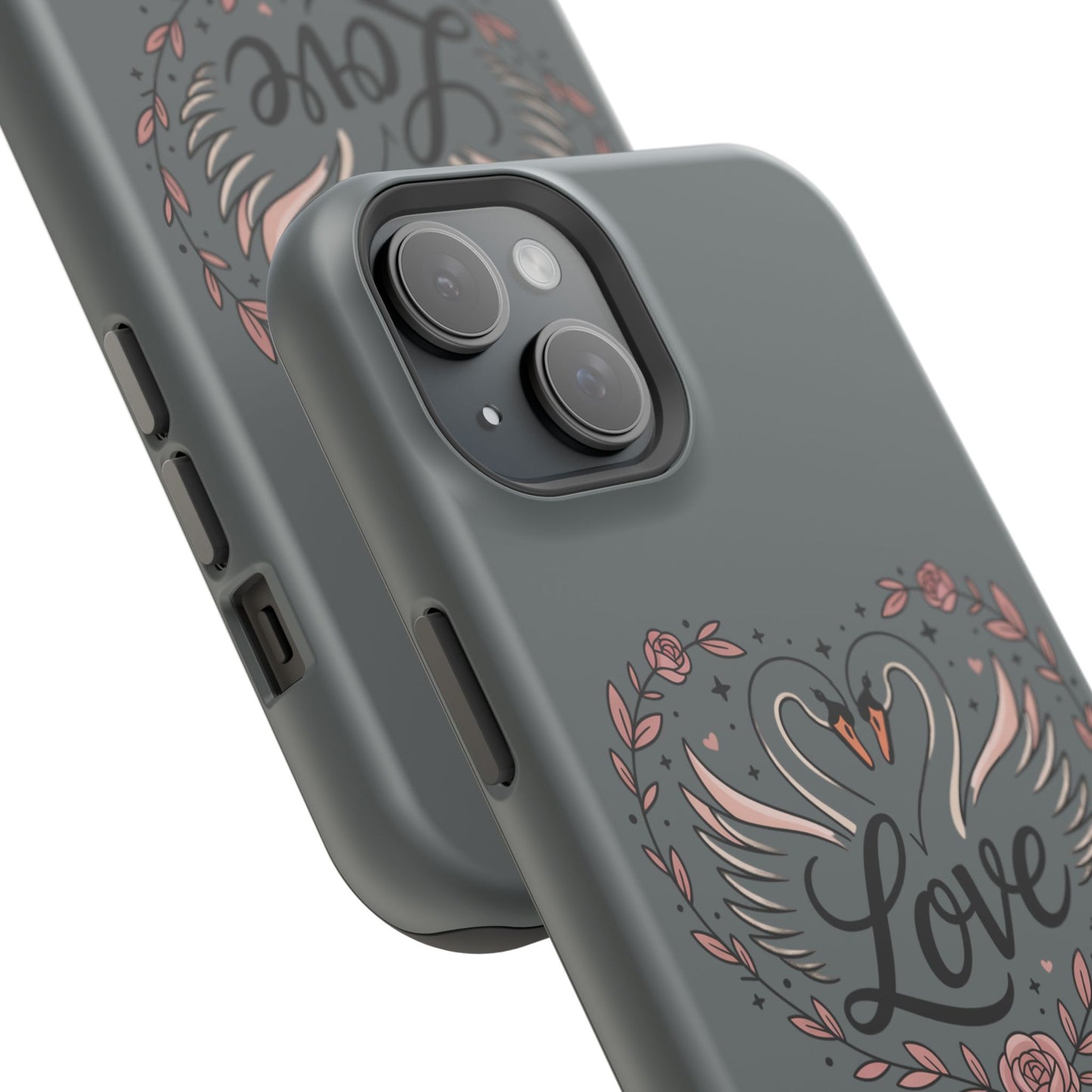 Phone Case — Romantic Swan 'Love' Impact-Resistant Protective Case