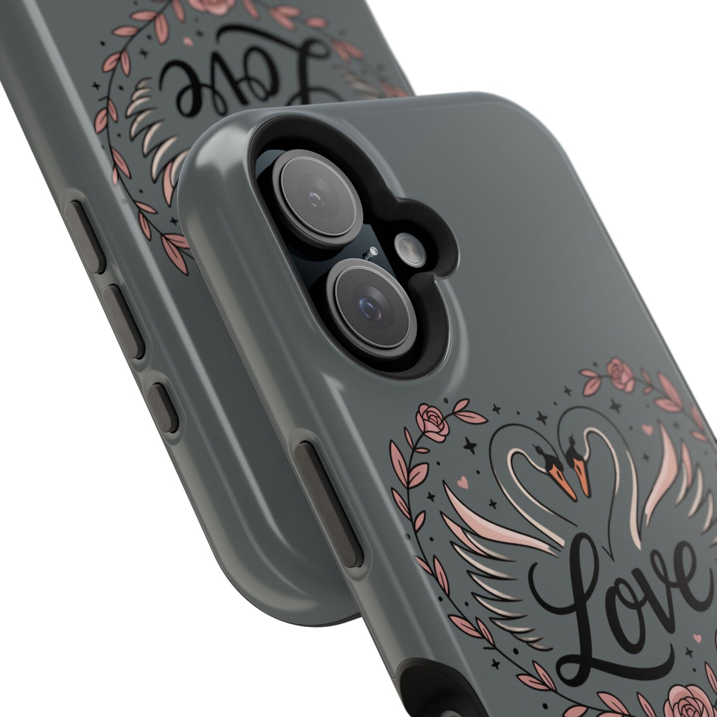 Phone Case — Romantic Swan 'Love' Impact-Resistant Protective Case