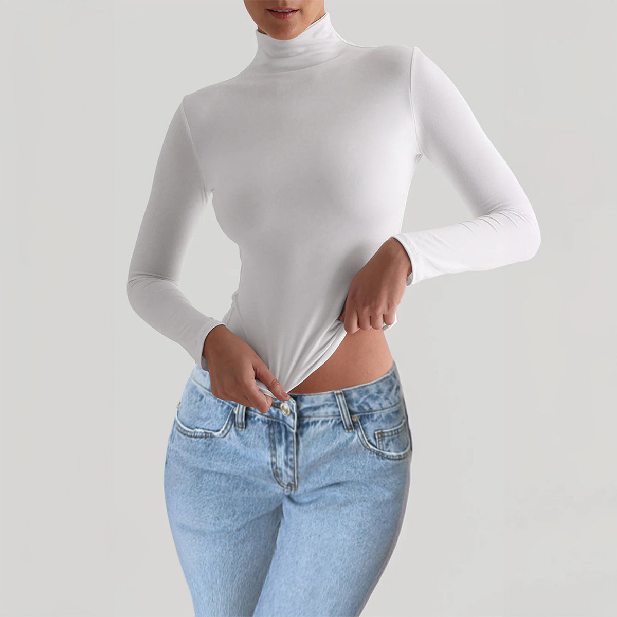 Turtleneck T-shirt Long-sleeved Pullover